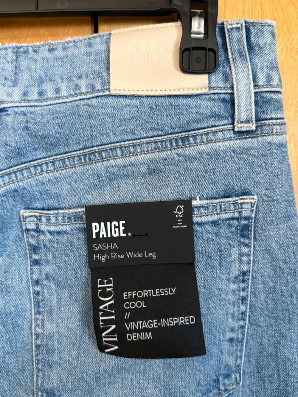 NWT* PAIGE Sasha High Rise Wide Leg jeans "Vintage" collection women size 30 - Picture 7 of 11